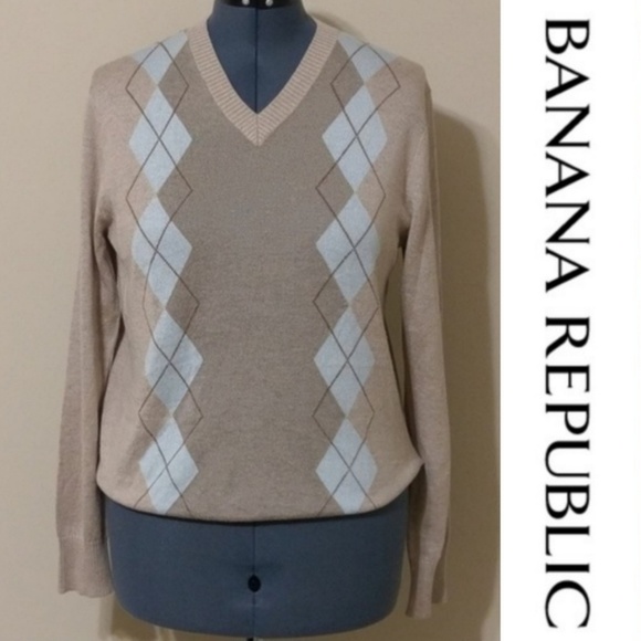 Banana Republic Other - Men's Silk Cashmere Argyle EUC